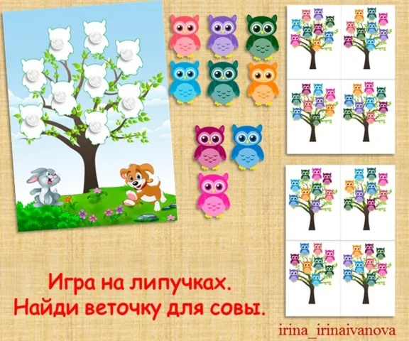 РАЗЛОЖИ ПО ОБРАЗЦУ СОВЫ/электронная версия