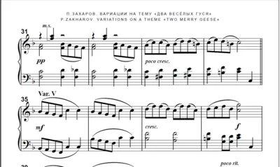 8с04 Вариации на тему "Два весёлых гуся", П.ЗАХАРОВ