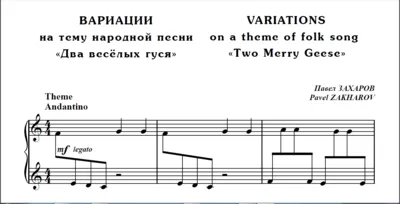 8с04 Вариации на тему "Два весёлых гуся", П.ЗАХАРОВ
