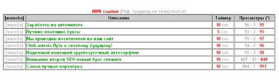 Плагин MINI ссылки (Версия 0.1) Для скрипта WEB-Stil
