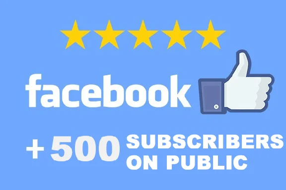 ✅👍 500 Subscribers to public FACEBOOK for Business ⭐