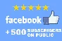 ✅👍 500 Subscribers to public FACEBOOK for Business ⭐