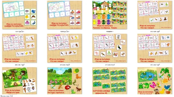 Комплект из 50 игр на липучках/электронная версия