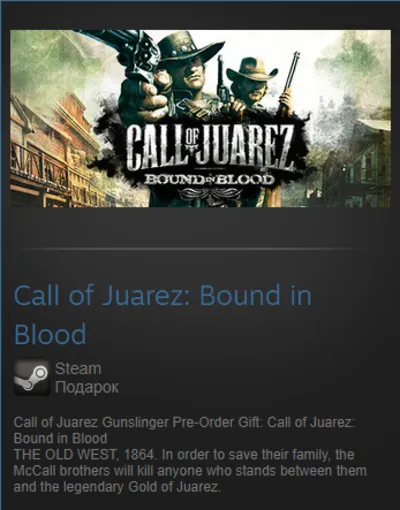 Call of Juarez: Bound in Blood (Steam Gift Region Free)