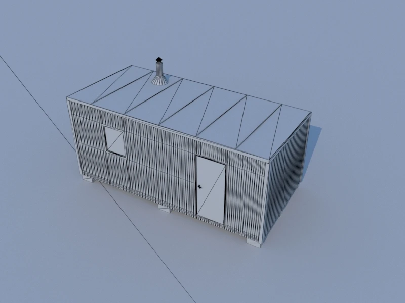 Portable steel accommodation for workers