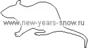 Stencil of a rat 2 (symbol of 2020)