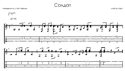Solder (5’Nizza) - guitar notes+tab