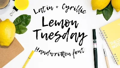 Шрифт LEMON TUESDAY