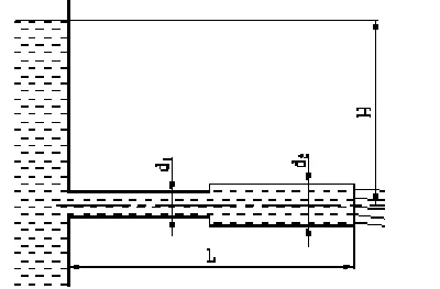To supply water in an amount of Q = 2, m3 / min to a di