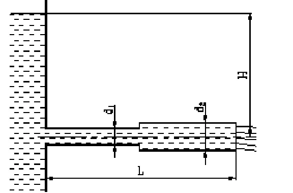 To supply water in an amount of Q = 2, m3 / min to a di