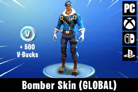 🔥 FORTNITE 🔥 ⭐ BOMBER SKIN + 500 V-BUCKS PS4 EU
