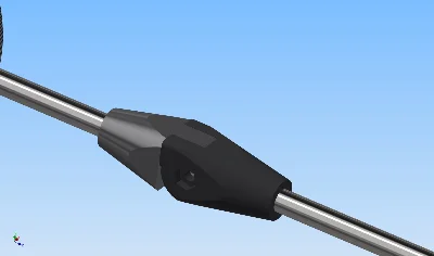 The mechanism for sharpening a knife in the lens, 3D mo
