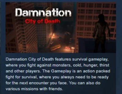 Damnation - City of Death STEAM KEY REGION FREE GLOBAL
