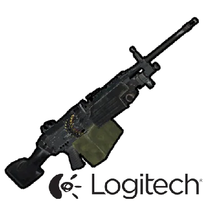 Macro on M249 + 8х for RUST