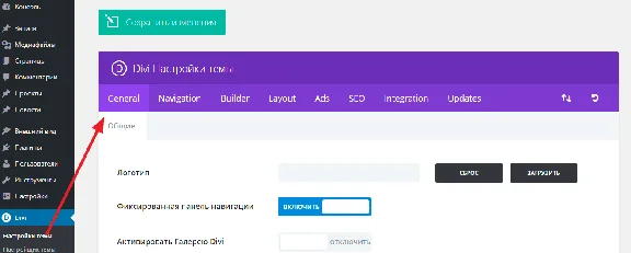 WP theme Divi