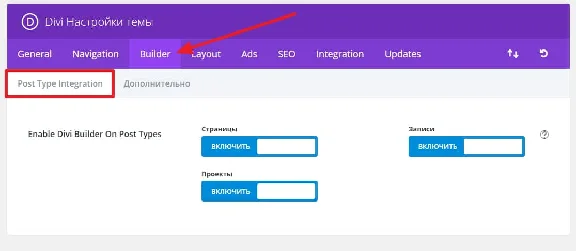 WP theme Divi
