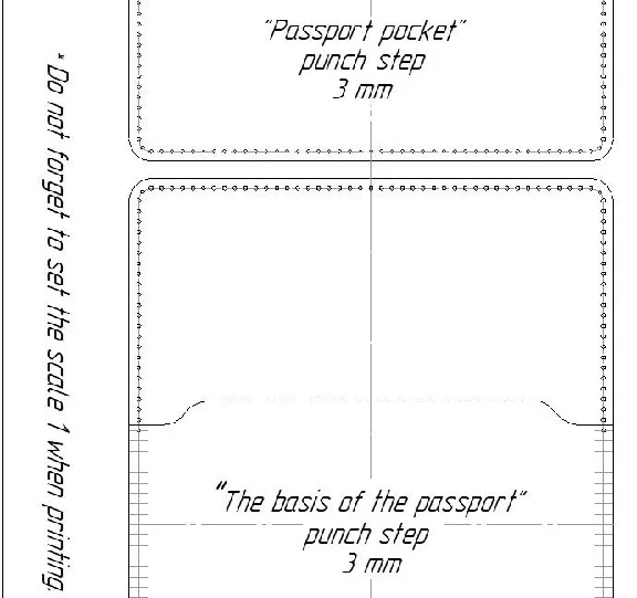 Passport cover. Pattern.