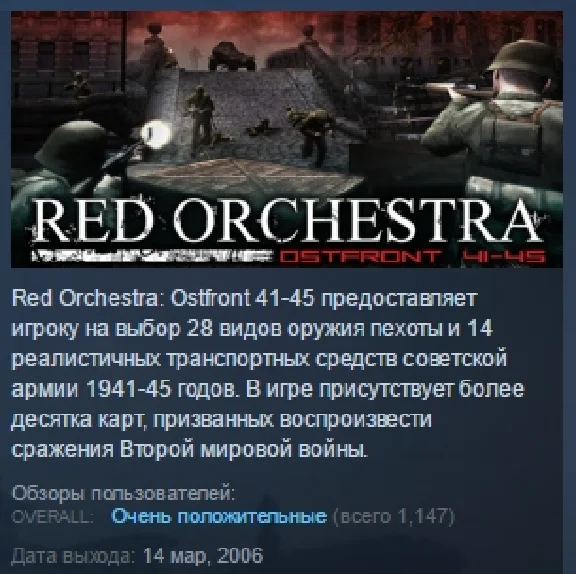 Red Orchestra. Ostfront 41-45 guest pass 10 days RU