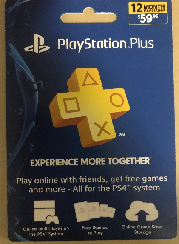 PlayStation Plus for 12 months | PS Plus 1 year (USA)