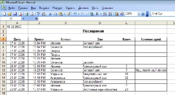 Database "Fitness Club" Delphi 7 (Source)