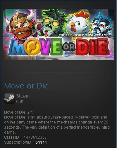 Move or Die (Steam gift GLOBAL)
