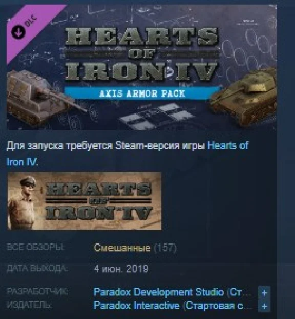 Hearts of Iron IV: Axis Armor Pack 💎STEAM KEY LICENSE