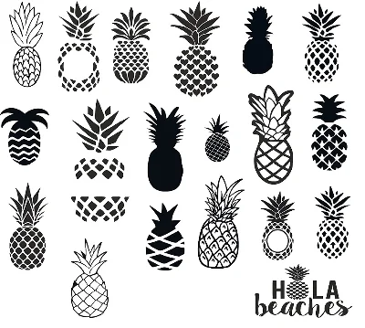 Pineapple svg,cut files,silhouette clipart,vinyl files,
