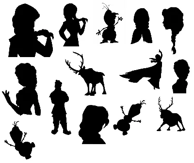 Frozen svg,cut files,silhouette clipart,vinyl files,vec