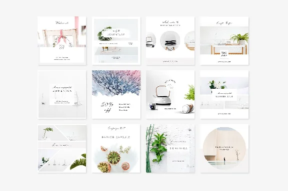 Instagram store design templates