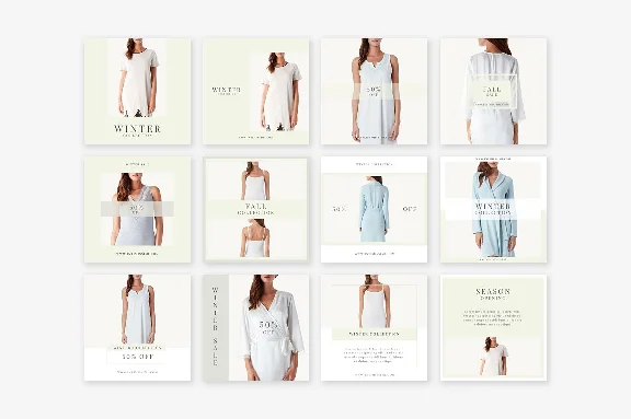 Instagram store design templates