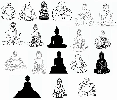 Buddha svg,cut files,silhouette clipart,vinyl files,vec