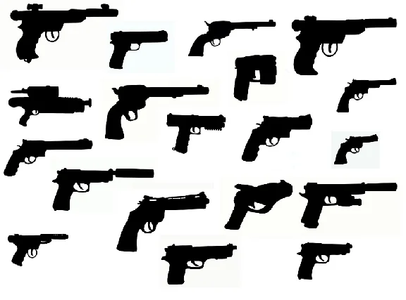 Gun svg,cut files,silhouette clipart,vinyl files,vector