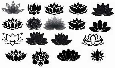 Lotus svg,cut files,silhouette clipart,vinyl files,vect