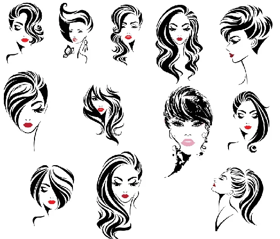 Woman Head Face svg,cut files,silhouette clipart,vinyl