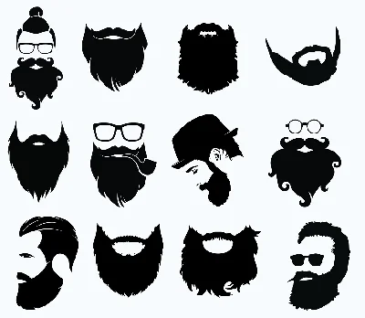 Beard svg,cut files,silhouette clipart,vinyl files,vect
