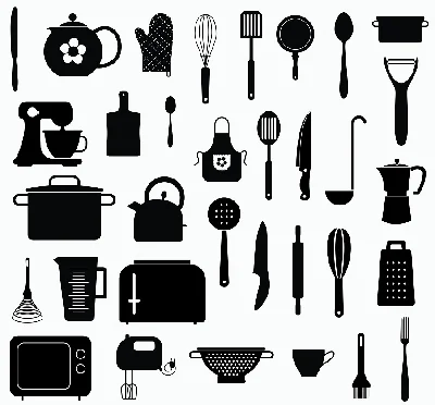Kitchen svg,cut files,silhouette clipart,vinyl files,ve