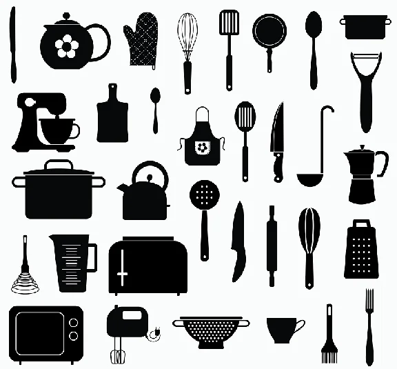 Kitchen svg,cut files,silhouette clipart,vinyl files,ve