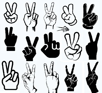Victory Hand Sign svg,cut files,silhouette clipart,viny