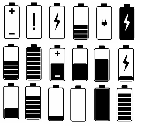 Battery svg,cut files,silhouette clipart,vinyl files,ve