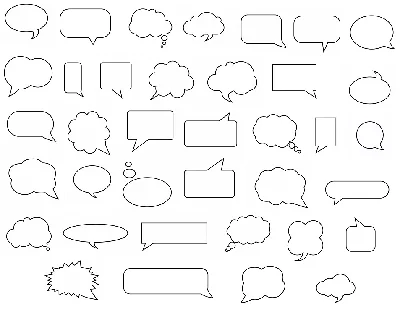 Speech Bubble Outline svg,cut files,silhouette clipart,