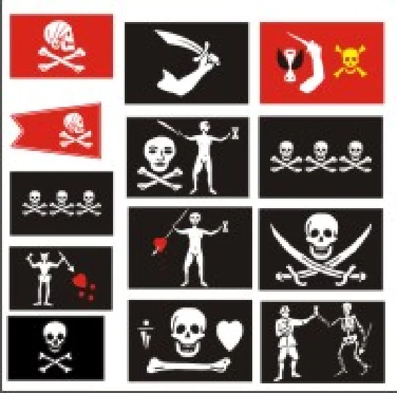 Pirate flag (Jolly Roger) vector