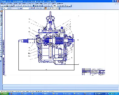 Drawing gearbox GAZ-3307