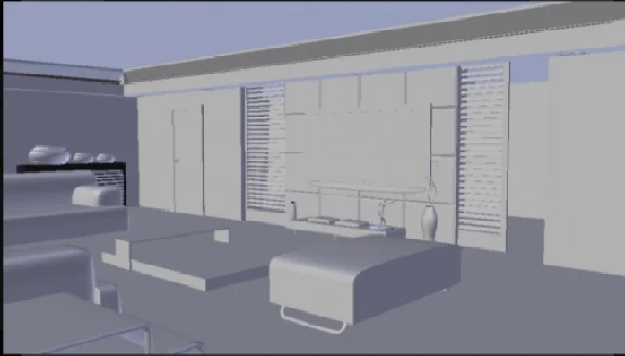 Living room interior, 3d model