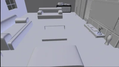 Интерьер гостиной, 3д модель