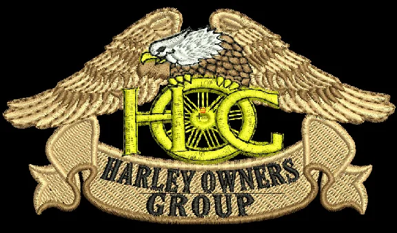 Machine embroidery Harley Davidson Owners Group