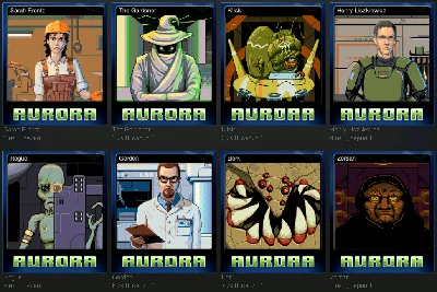 5 наборов карточек Steam игры AuroraRL + 500 XP