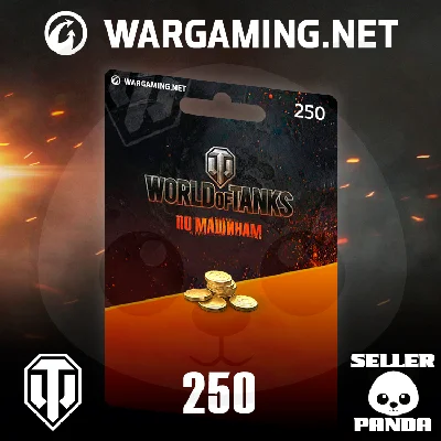 🎖️ WORLD OF TANKS 250 GOLD BONUS-CODE RU WOT