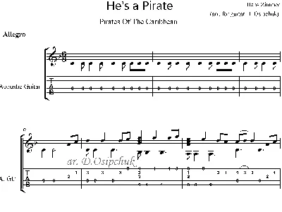 Pirates Of The Caribbean guitar cover