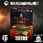 🎖️ WORLD OF TANKS 20000 GOLD TEPA BONUS-CODE WOT