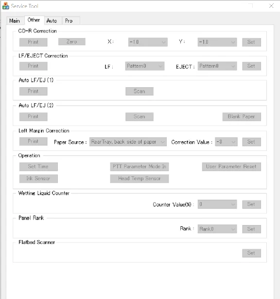 Canon Service Tool V5204
